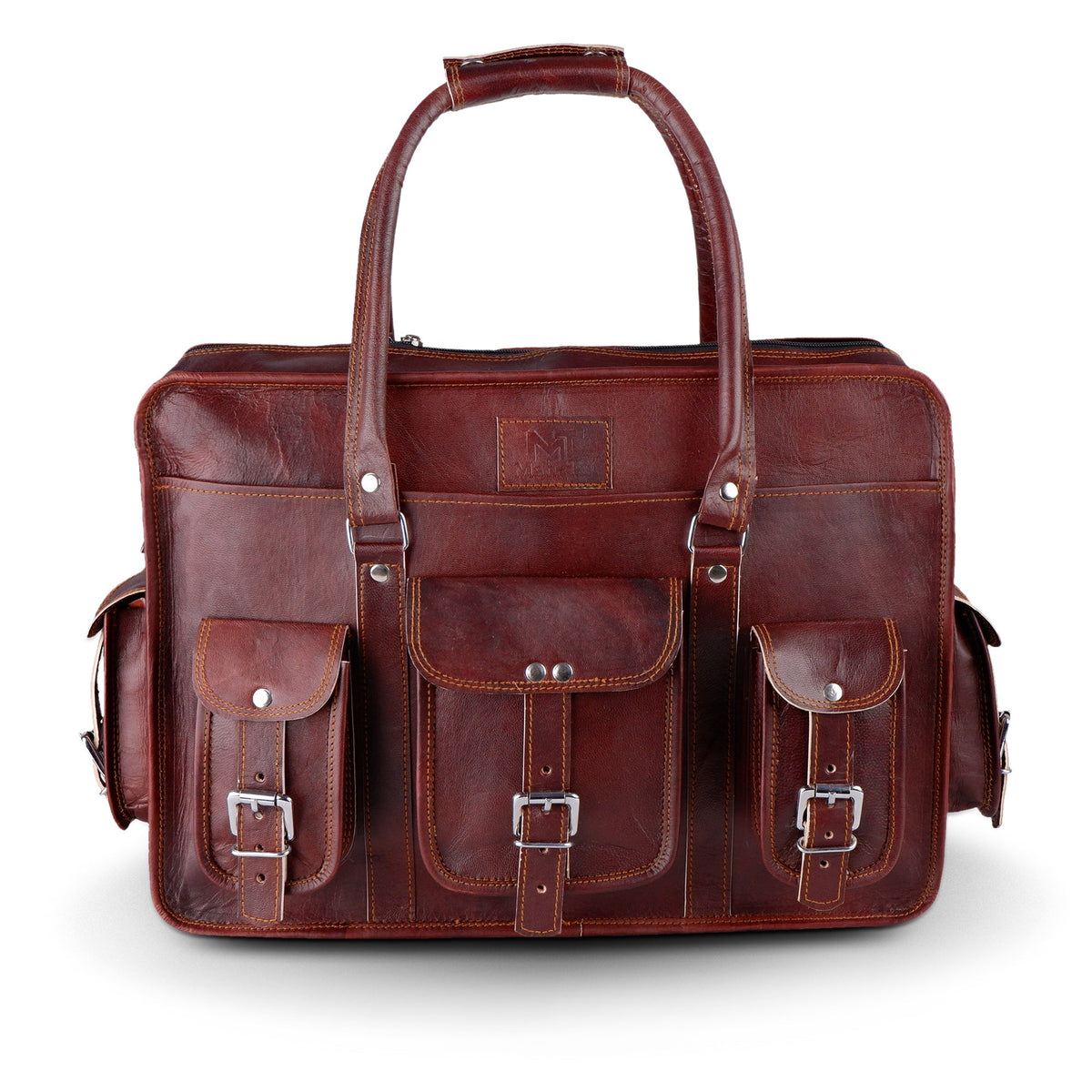 Classy Leather Bags Morgan Leather Briefcase - AVBL MRKT (6)