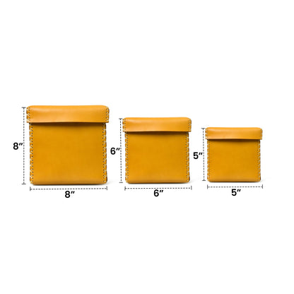 Classy Leather Bags Multi Utility Leather Storage Box - AVBL MRKT (2)