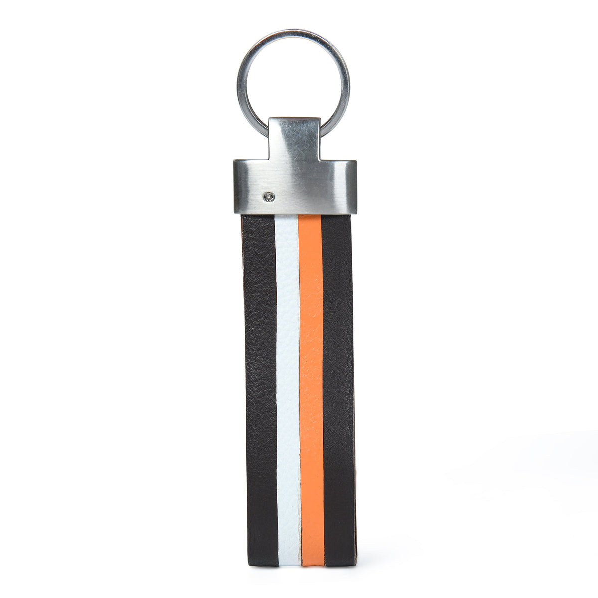Classy Leather Bags Multi-colored Leather Stripped Keychain - AVBL MRKT (1)