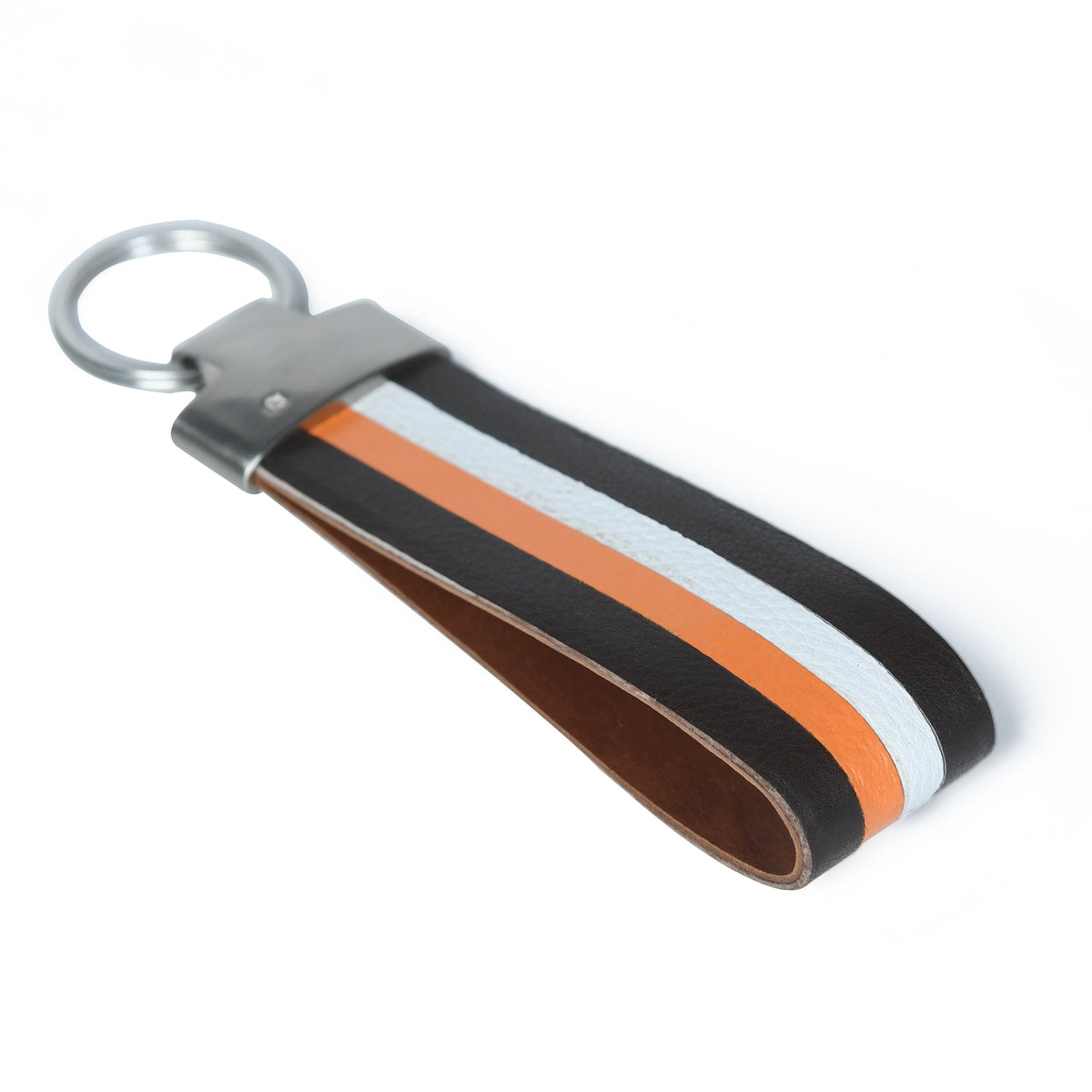 Classy Leather Bags Multi-colored Leather Stripped Keychain - AVBL MRKT (2)