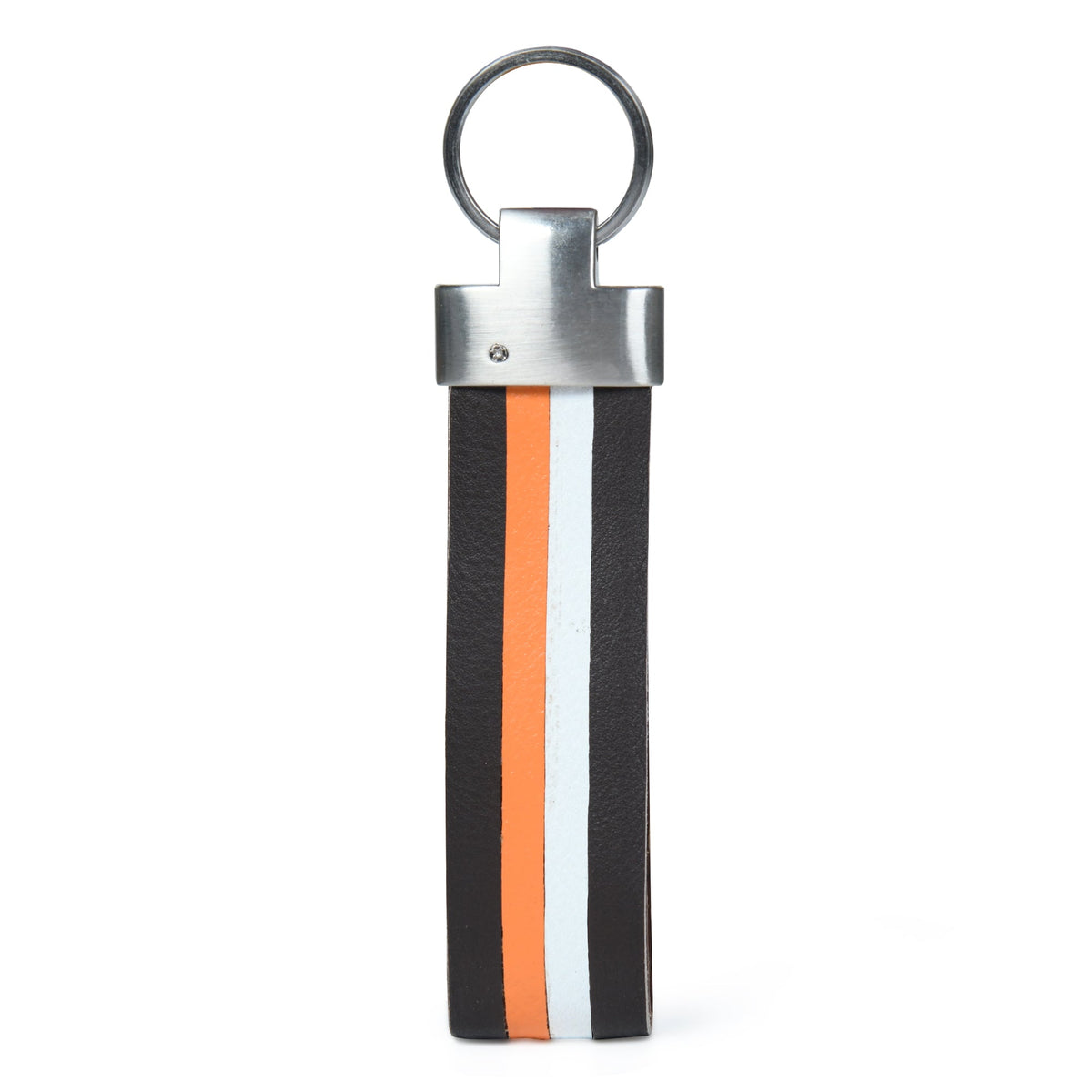 Classy Leather Bags Multi-colored Leather Stripped Keychain - AVBL MRKT (3)