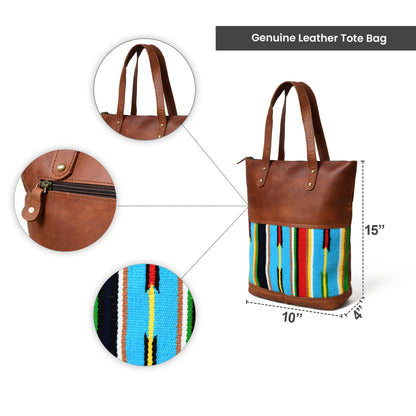 Classy Leather Bags Multicoloured Leather Tote Bag - AVBL MRKT (10)