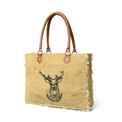 Classy Leather Bags Nordic Charm Canvas Shoulder Tote Bag - AVBL MRKT (1)