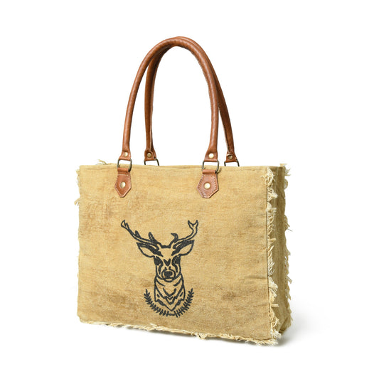 Classy Leather Bags Nordic Charm Canvas Shoulder Tote Bag - AVBL MRKT (1)