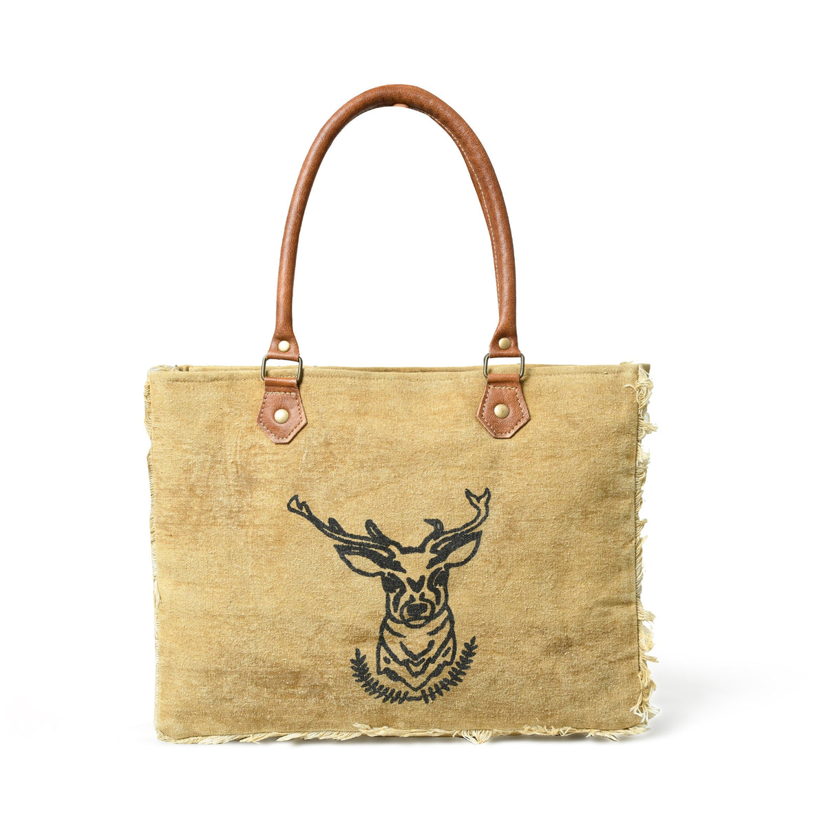 Classy Leather Bags Nordic Charm Canvas Shoulder Tote Bag - AVBL MRKT (2)