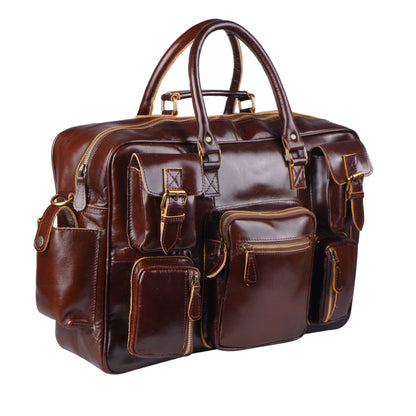 Classy Leather Bags Norman Cherry Red Briefcase - AVBL MRKT (3)