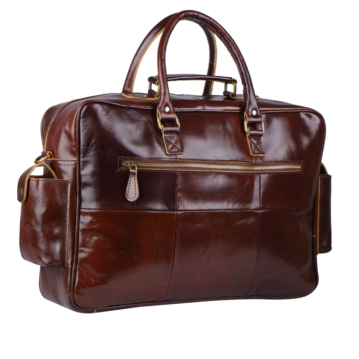 Classy Leather Bags Norman Cherry Red Briefcase - AVBL MRKT (4)