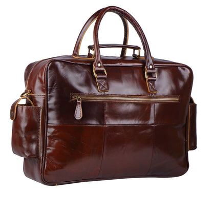 Classy Leather Bags Norman Cherry Red Briefcase - AVBL MRKT (4)