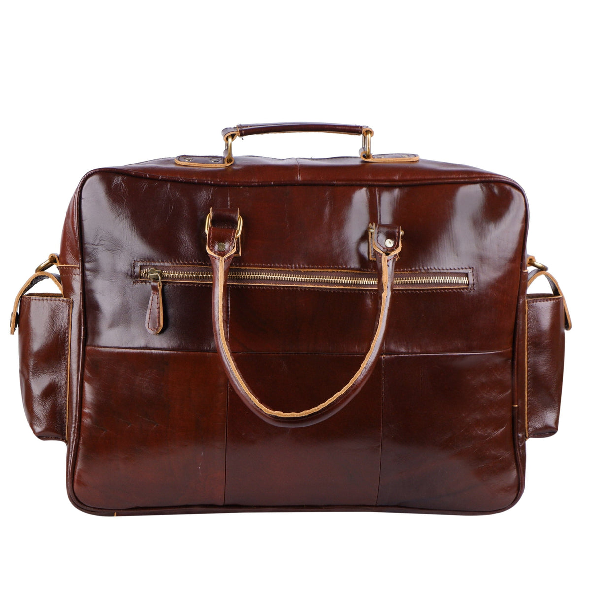 Classy Leather Bags Norman Cherry Red Briefcase - AVBL MRKT (5)