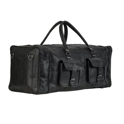 Classy Leather Bags Oversized Weekender Duffel Black - AVBL MRKT (2)
