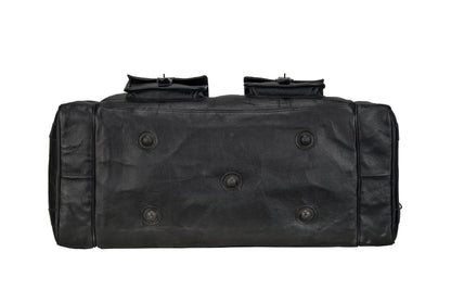 Classy Leather Bags Oversized Weekender Duffel Black - AVBL MRKT (4)