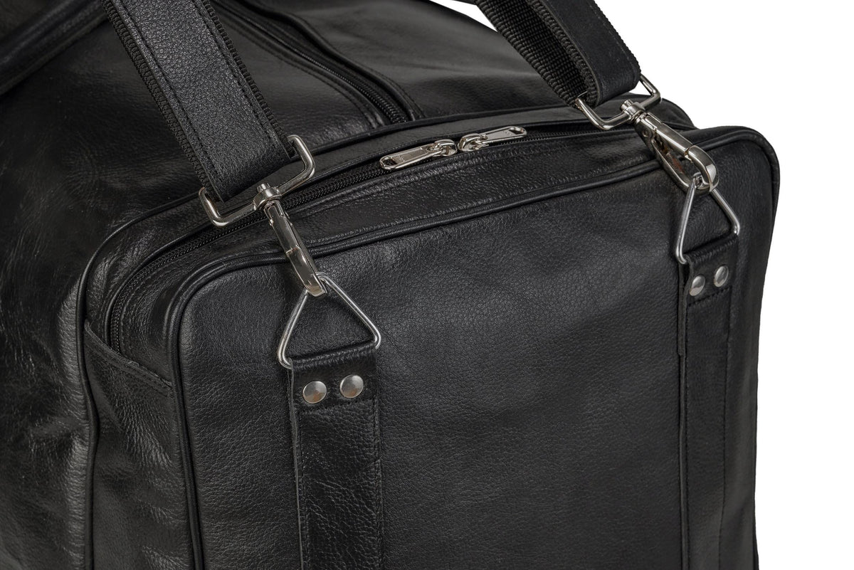 Classy Leather Bags Oversized Weekender Duffel Black - AVBL MRKT (6)