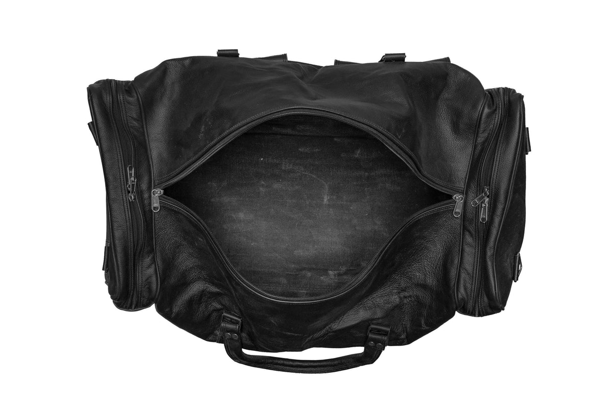 Classy Leather Bags Oversized Weekender Duffel Black - AVBL MRKT (8)
