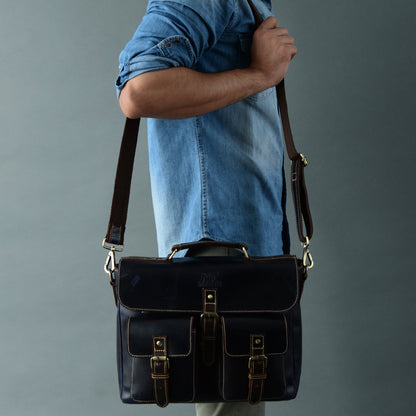 Classy Leather Bags Panther Laptop Messenger Bag - AVBL MRKT (5)