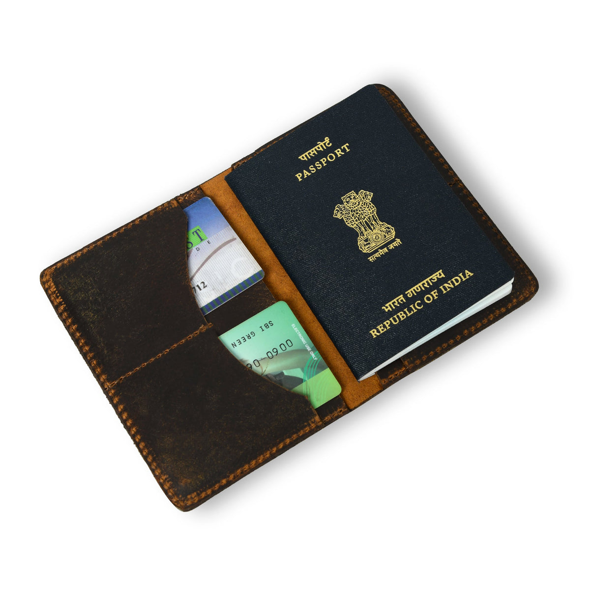 Classy Leather Bags Passport Plus Leather Cover - Brown - AVBL MRKT (2)