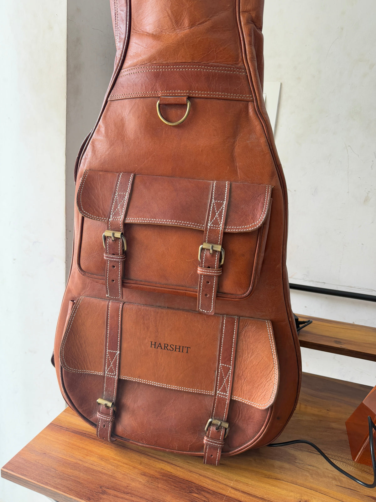 Classy Leather Bags Personalized Leather Guitar Case - AVBL MRKT (16)