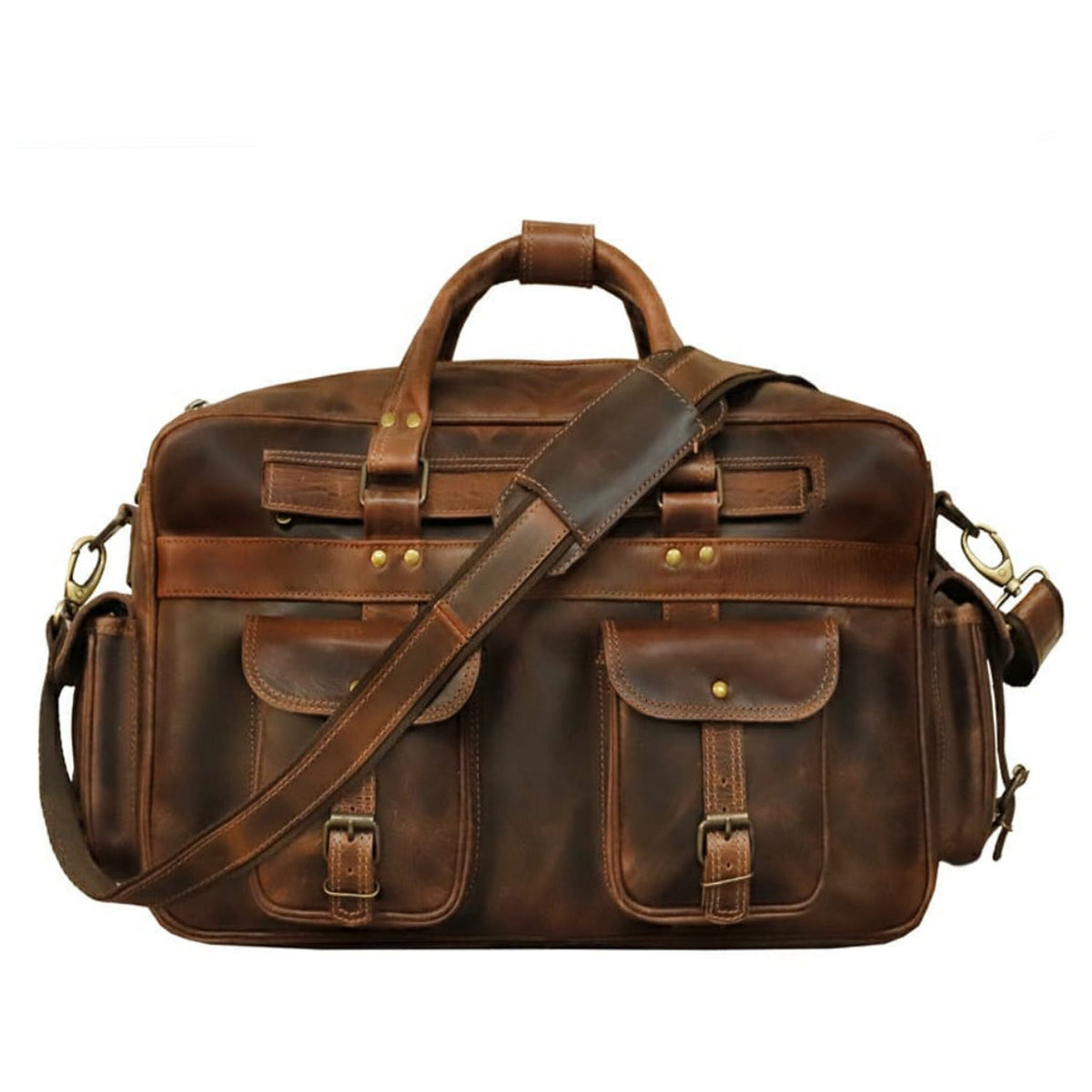 Classy Leather Bags Pilot Business Briefcase - AVBL MRKT (1)