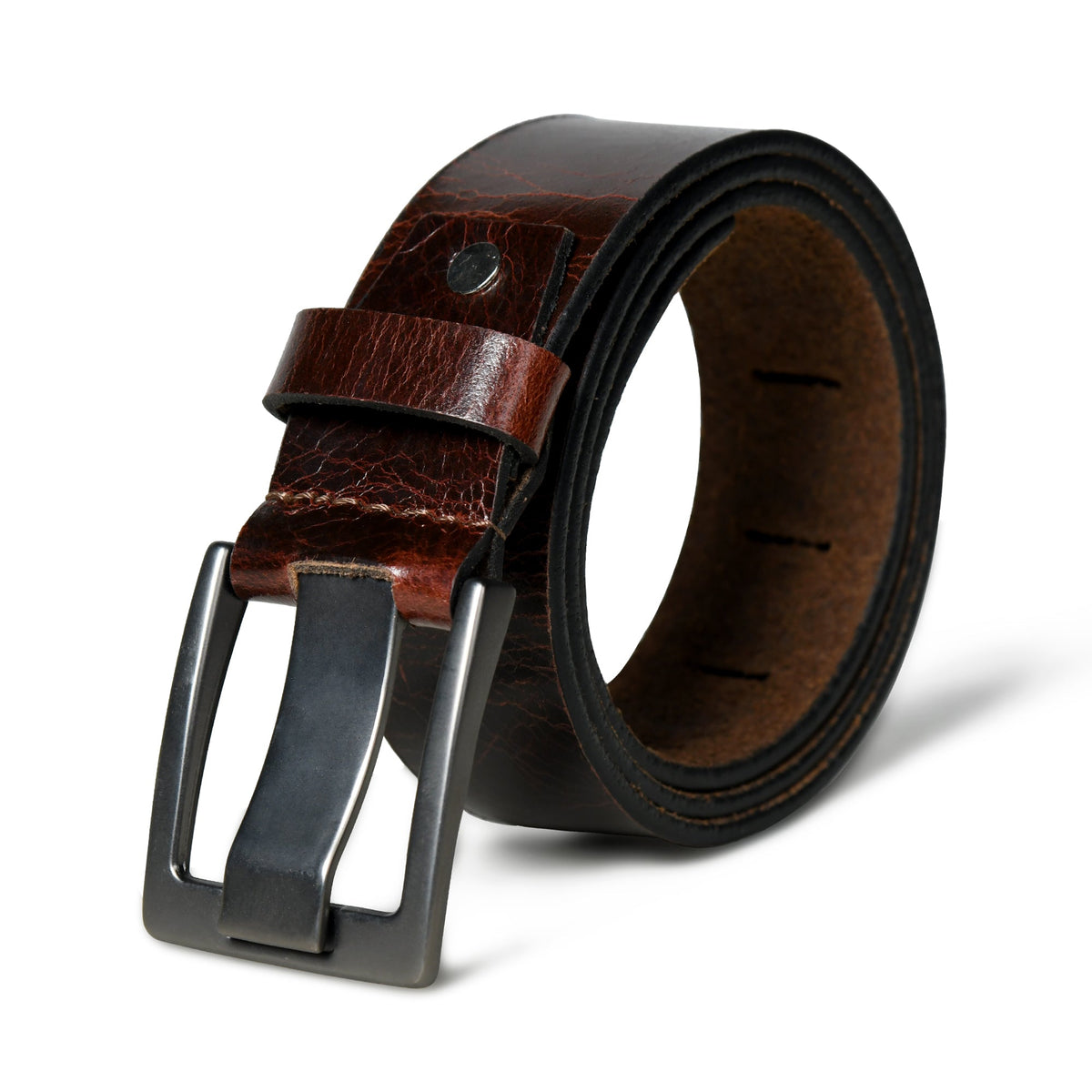 Classy Leather Bags Pinecrest Dark Brown Leather Belt - AVBL MRKT (1)