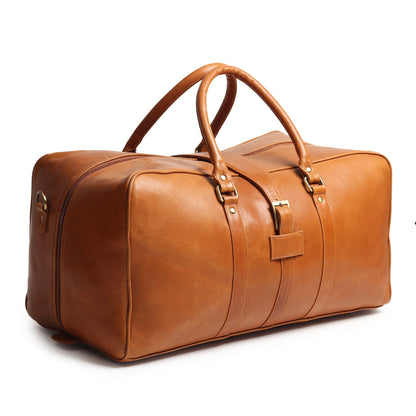 Classy Leather Bags Port Blair Leather Duffle Travel Bag - AVBL MRKT (4)