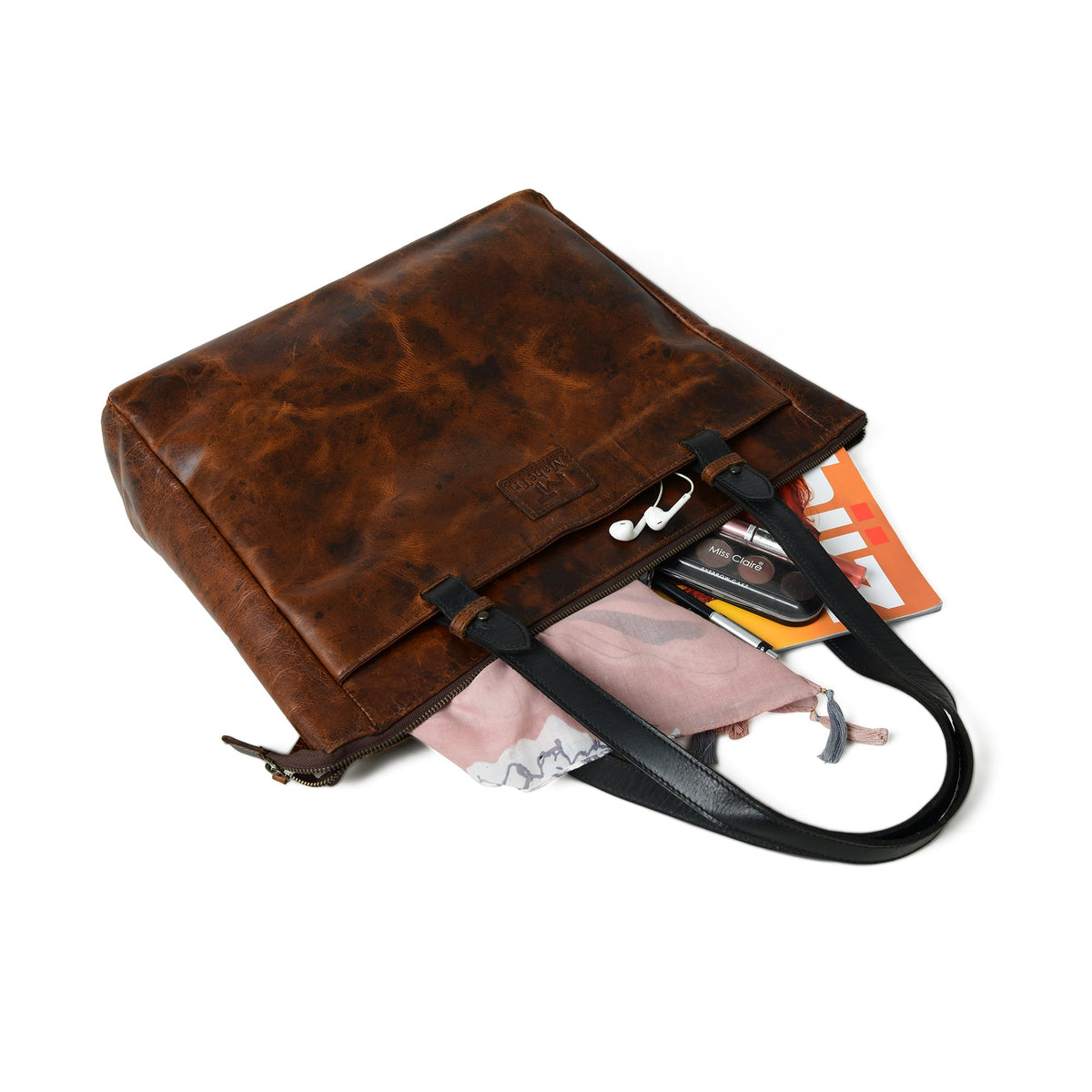 Classy Leather Bags Portland Leather Tote with Zipper - AVBL MRKT (8)