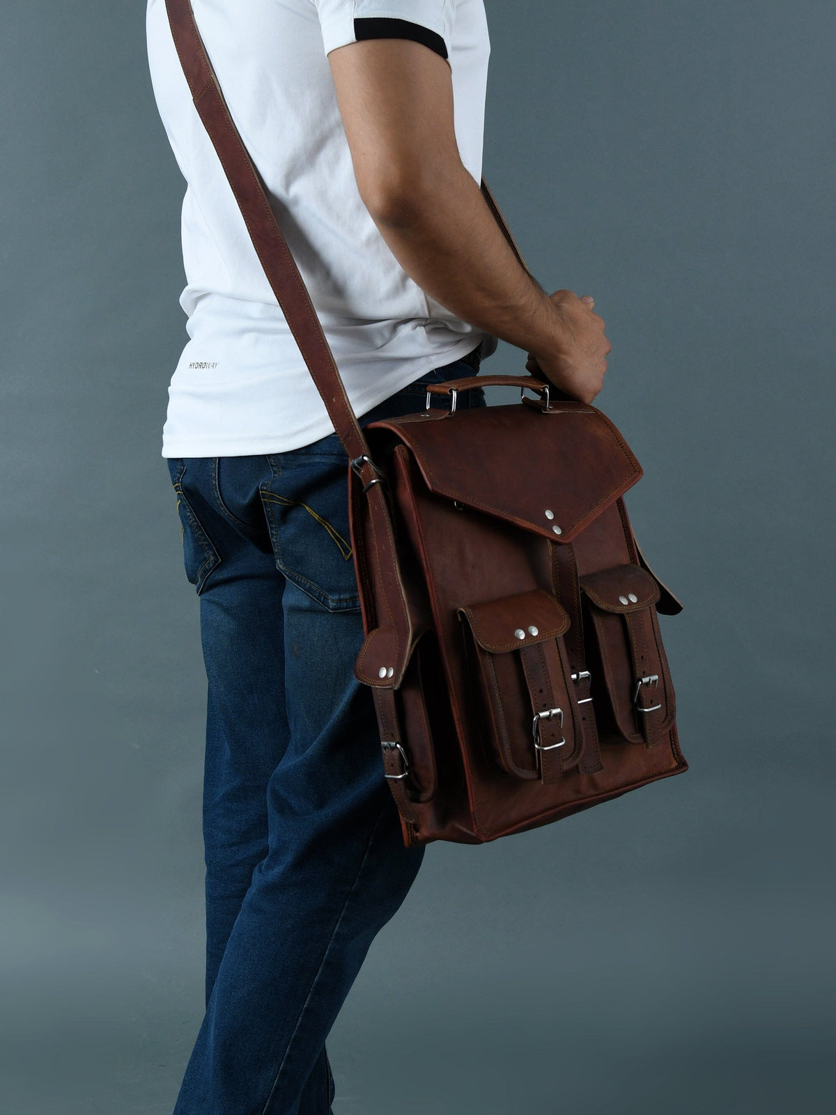 Classy Leather Bags Pre-Historic Convertible Backpack - AVBL MRKT (8)