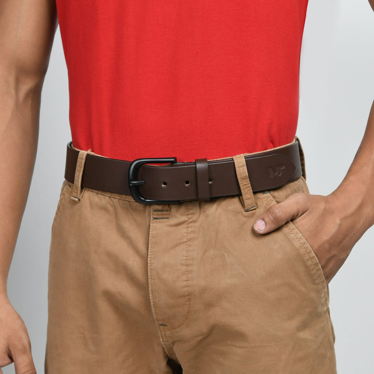 Classy Leather Bags Prestige Brown Leather Belt - AVBL MRKT (2)