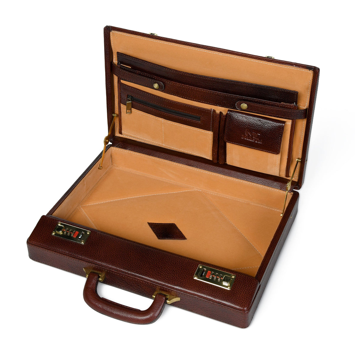 Classy Leather Bags Rich Brown Office Suitcase - AVBL MRKT (10)