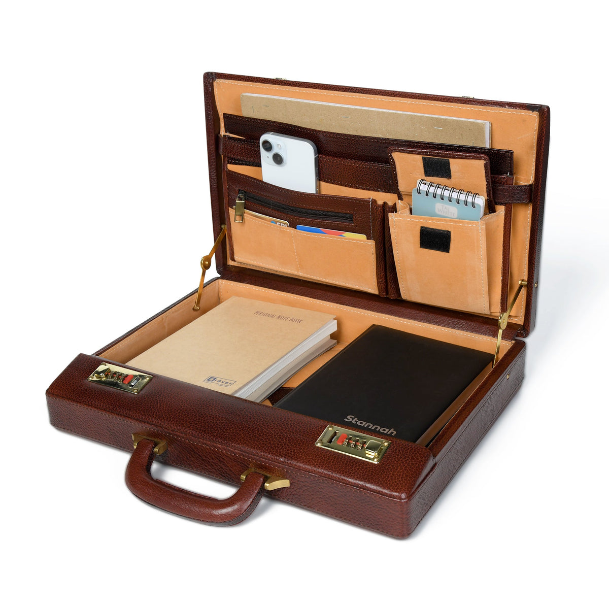 Classy Leather Bags Rich Brown Office Suitcase - AVBL MRKT (3)