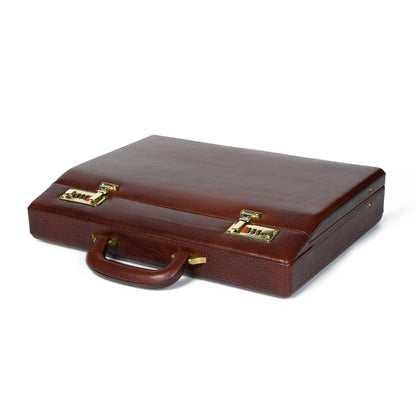 Classy Leather Bags Rich Brown Office Suitcase - AVBL MRKT (5)
