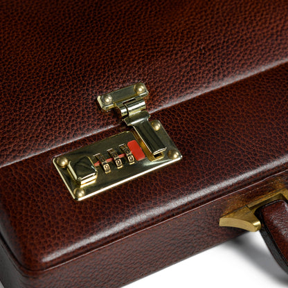 Classy Leather Bags Rich Brown Office Suitcase - AVBL MRKT (9)