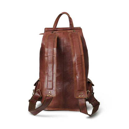 Classy Leather Bags Rictus Hiking Backpack- Walnut Brown - AVBL MRKT (5)