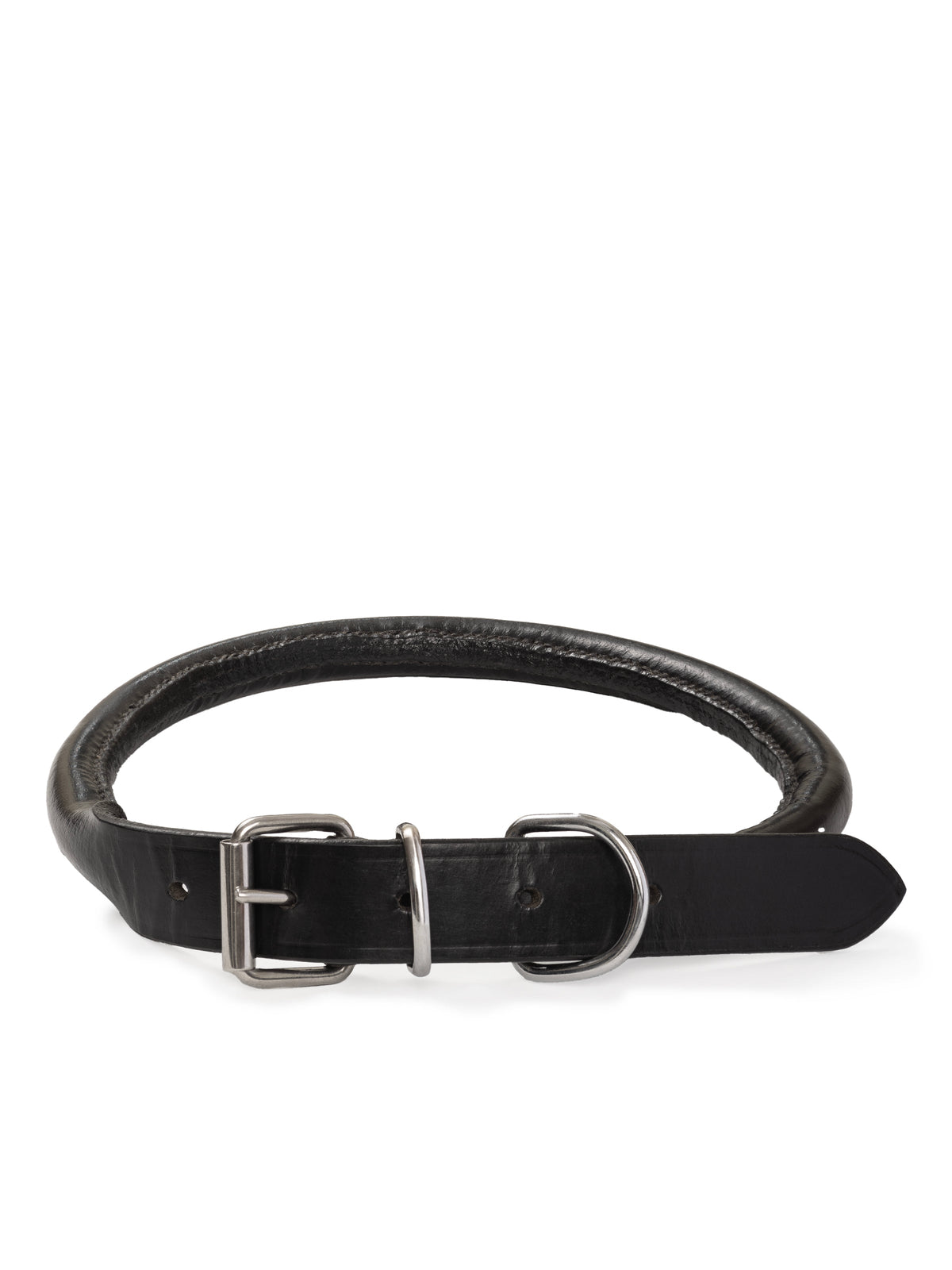 Classy Leather Bags Rolled Leather Dog Collar - AVBL MRKT (1)