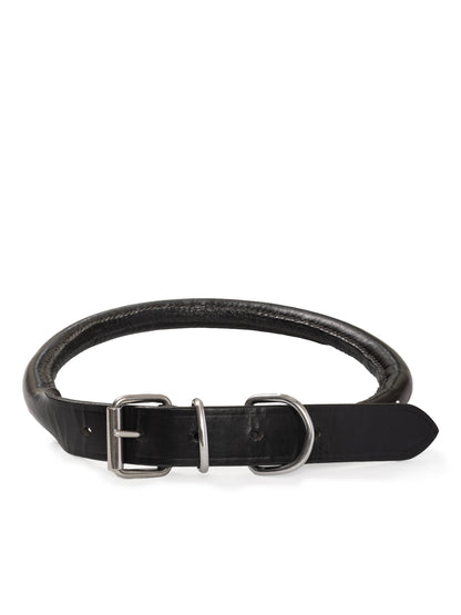 Classy Leather Bags Rolled Leather Dog Collar - AVBL MRKT (1)