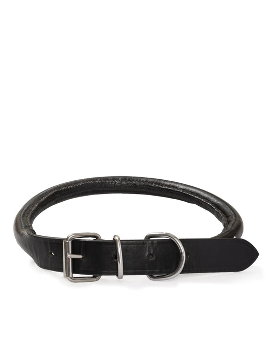 Classy Leather Bags Rolled Leather Dog Collar - AVBL MRKT (1)