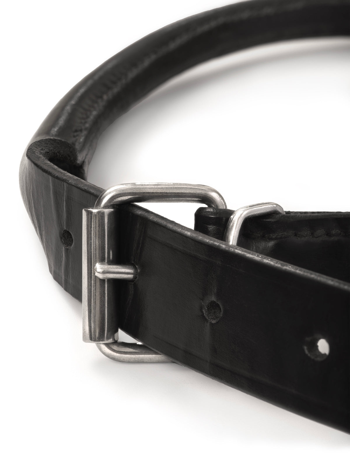 Classy Leather Bags Rolled Leather Dog Collar - AVBL MRKT (4)