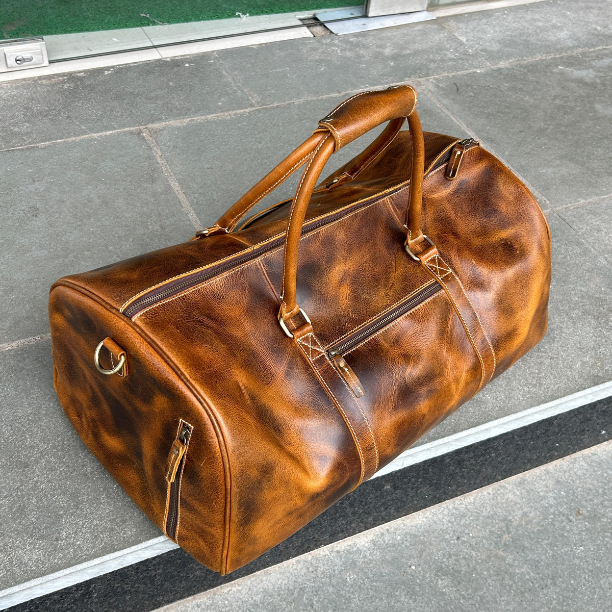 Classy Leather Bags Roosevelt Full Grain Buffalo Leather Duffle - AVBL MRKT (1)