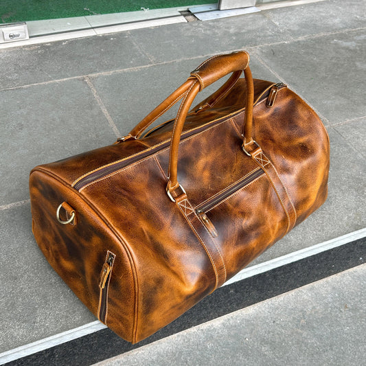 Classy Leather Bags Roosevelt Full Grain Buffalo Leather Duffle - AVBL MRKT (1)