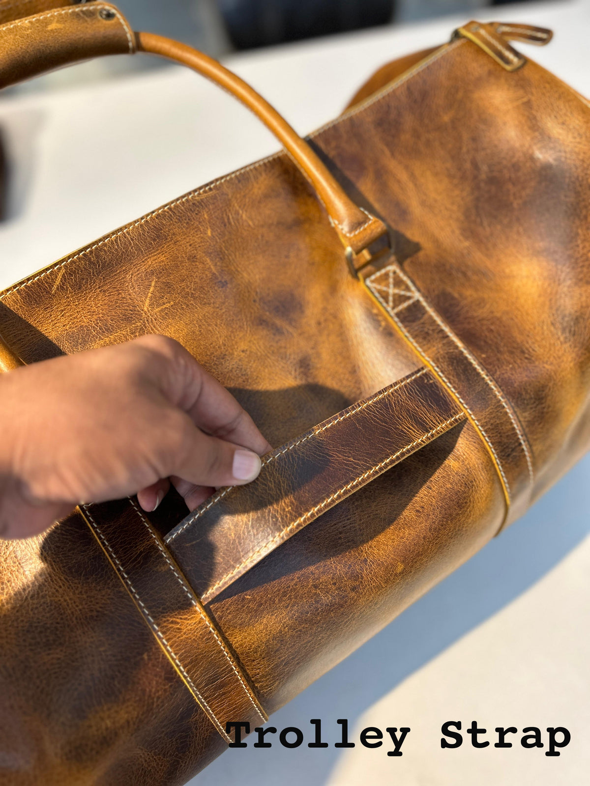 Classy Leather Bags Roosevelt Full Grain Buffalo Leather Duffle - AVBL MRKT (10)