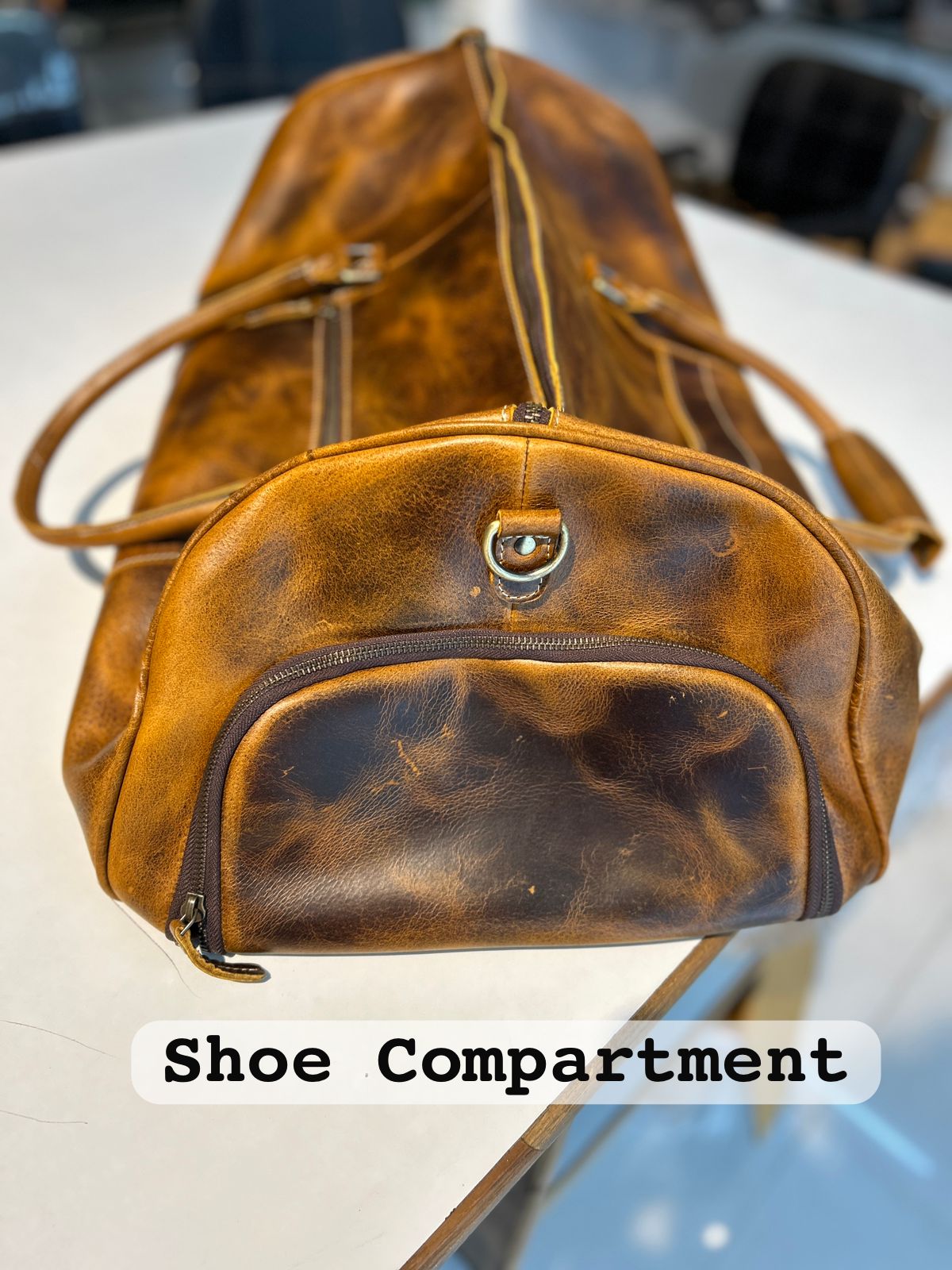 Classy Leather Bags Roosevelt Full Grain Buffalo Leather Duffle - AVBL MRKT (8)