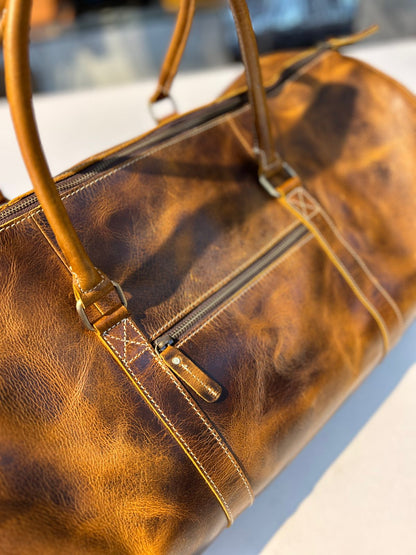 Classy Leather Bags Roosevelt Full Grain Buffalo Leather Duffle - AVBL MRKT (9)