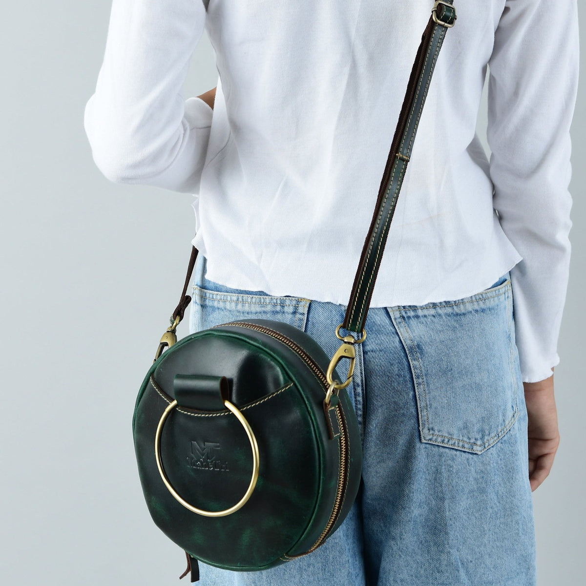 Classy Leather Bags Rosie Sling Circle Bag - AVBL MRKT (1)