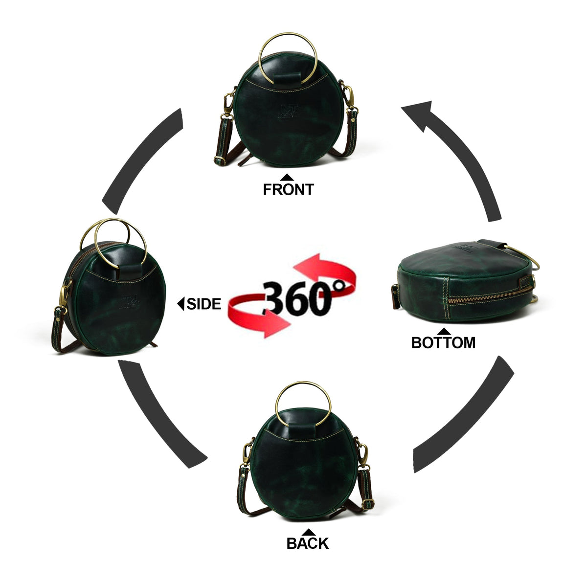 Classy Leather Bags Rosie Sling Circle Bag - AVBL MRKT (13)