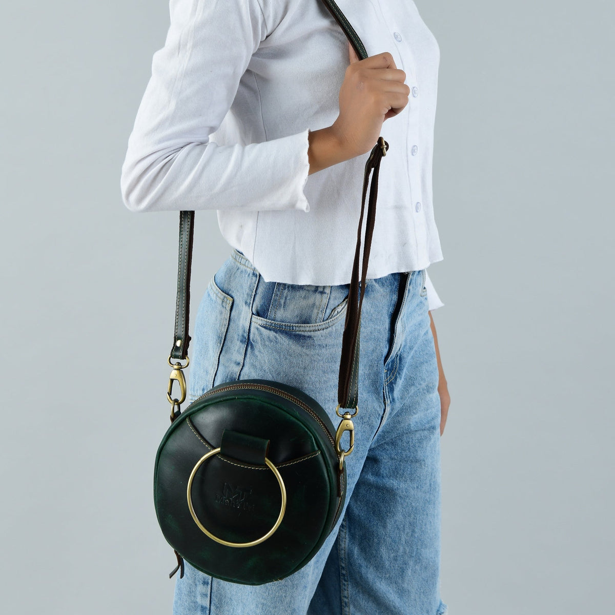 Classy Leather Bags Rosie Sling Circle Bag - AVBL MRKT (4)