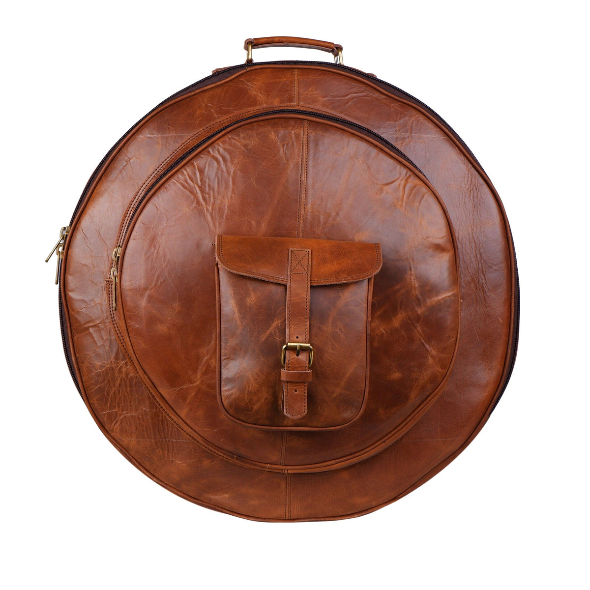 Classy Leather Bags Rustic Buffalo Cymbal Case - AVBL MRKT (2)