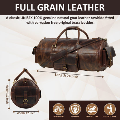 Classy Leather Bags Safari Buffalo Traveller - AVBL MRKT (10)