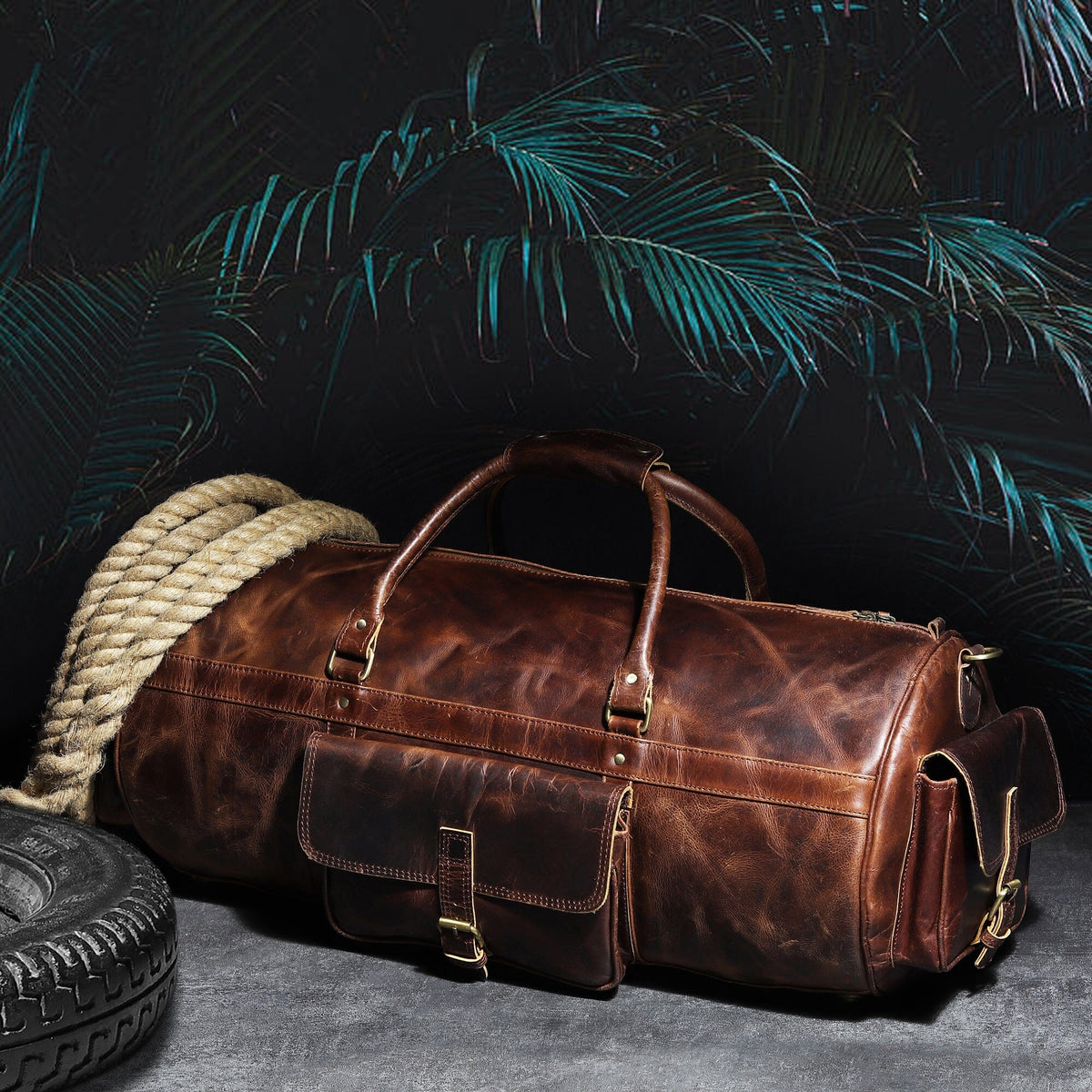 Classy Leather Bags Safari Buffalo Traveller - AVBL MRKT (3)