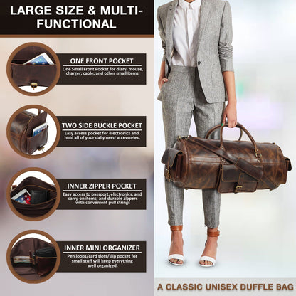 Classy Leather Bags Safari Buffalo Traveller - AVBL MRKT (8)