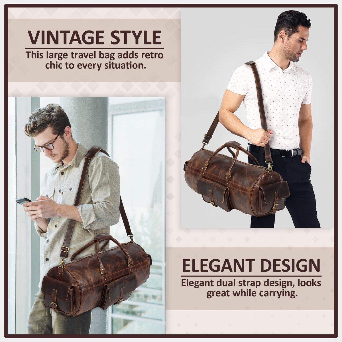 Classy Leather Bags Safari Buffalo Traveller - AVBL MRKT (9)