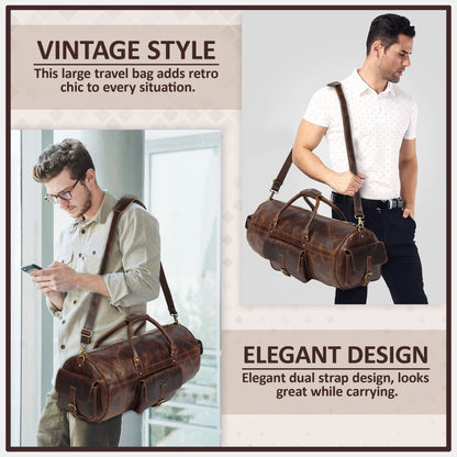 Classy Leather Bags Safari Buffalo Traveller - AVBL MRKT (9)
