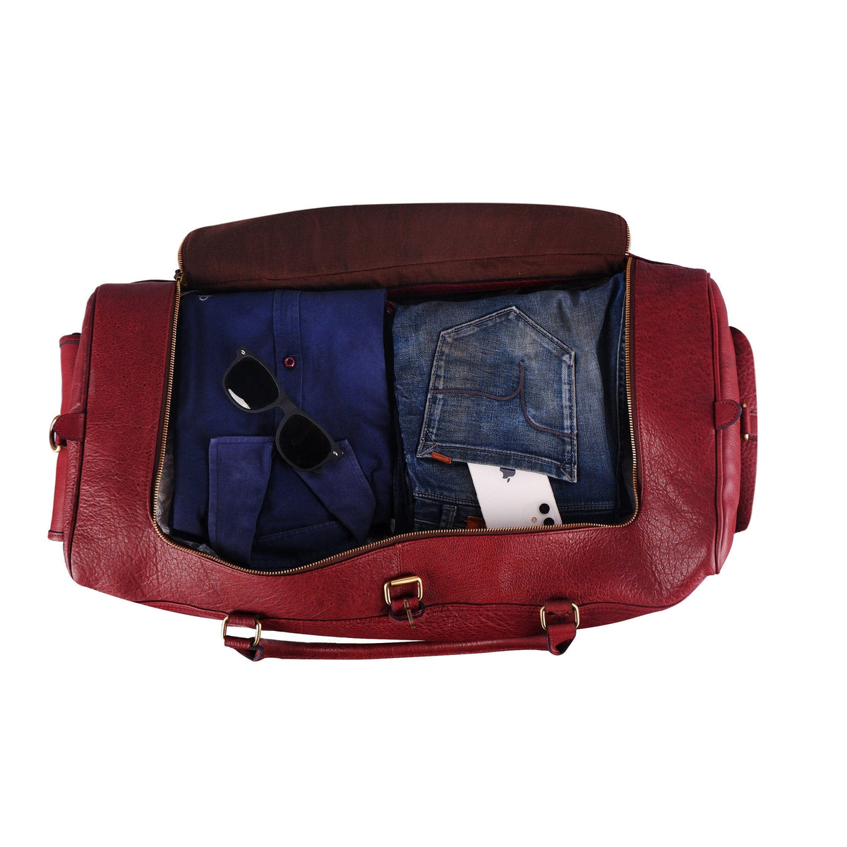 Classy Leather Bags Scarlet Big Duffel - AVBL MRKT (6)